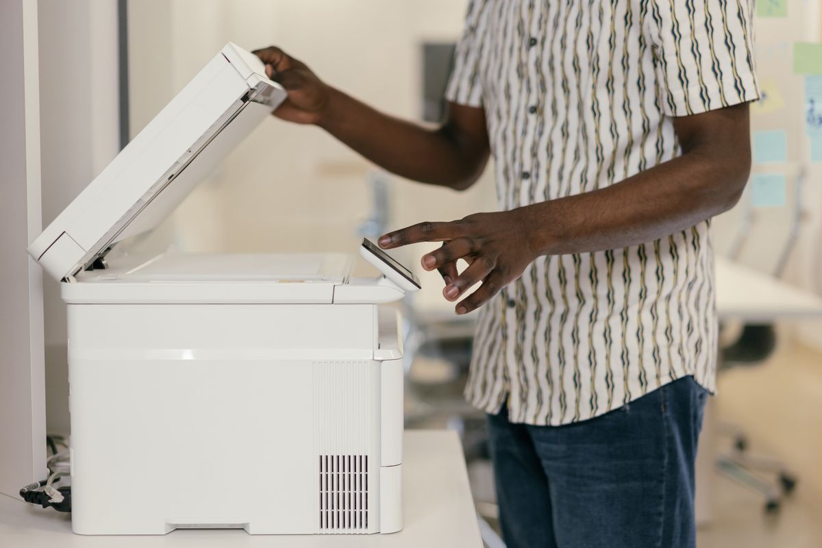 Using a photocopier for document printing